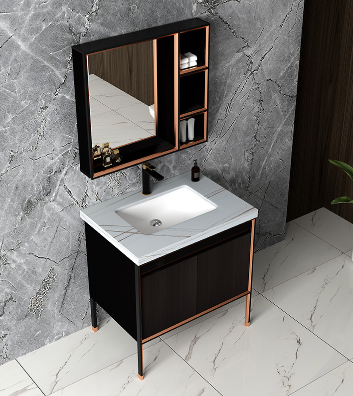 W-6012 Freestanding Bathroom vanity with lighted bathroom wall mounted ...